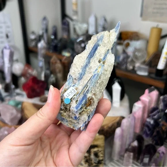 Blue kyanite raw piece (4.8” long) - Picture 3 of 5
